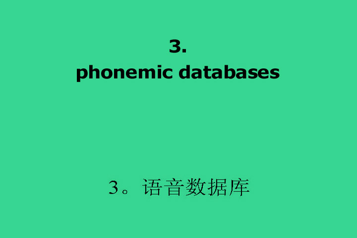 3. Phonemics