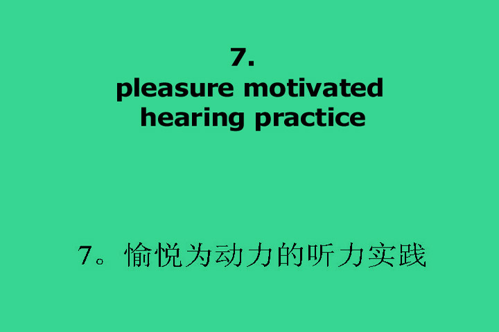 7. Pleasure driven learning